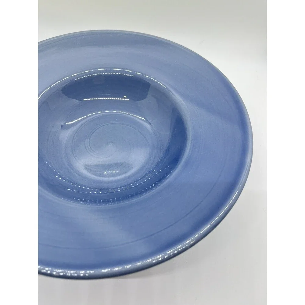 Pier 1 Blue Salad Soup Bowls Set of 3 Stoneware 9